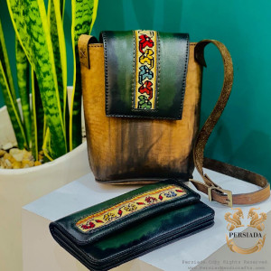 Handmade Bag | Leather Patina Artwork | HLK1002-Persiada Persian Handicrafts