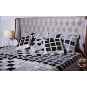 Tablecloth Bedspread Set | Macrame Knotting | HBS1005-Persiada Persian Handicrafts