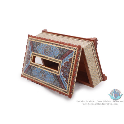 Privileged Tazhib Minature on Khatam Marquetry Tissue Box - HKH3902 Privileged Tazhib Minature on Khatam Marquetry Tissue Box - HKH3902