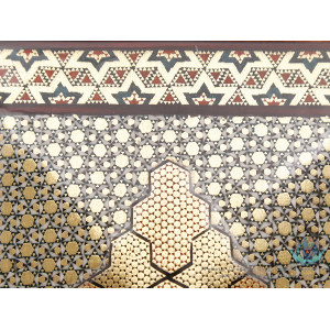 Privileged Design Khatam Marquetry on Hut Shape Decore Box - HKH3907-Persian Handicrafts