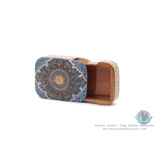 Tazhib Design Khatam Marquetry Slide in Jewellery Box - HKH3914-Persian Handicrafts