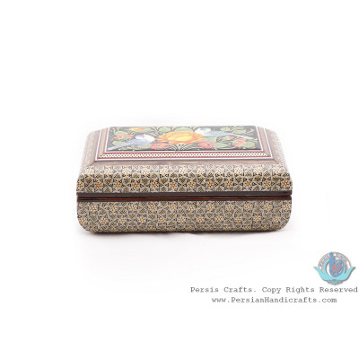 Privileged Jewelry Khatam Box w Flower Bird Miniature - HKH4000
