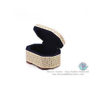 Classy Jewelry Khatam Box w Suede Interior - HKH4003-Persian Handicrafts