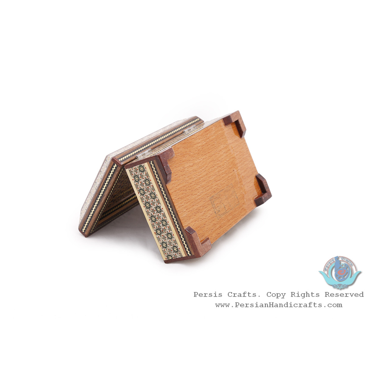 Privileged Decorative Khatam Boxes w Chogan Miniature - HKH4004-Persian Handicrafts