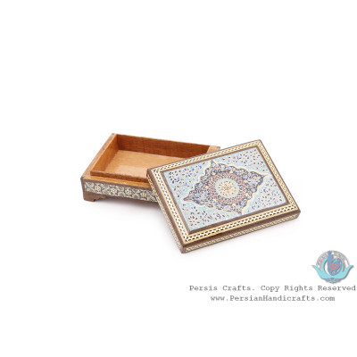 Classy Khatam Card Holder w Tazhib Miniature - HKH4005 Classy Khatam Card Holder w Tazhib Miniature - HKH4005