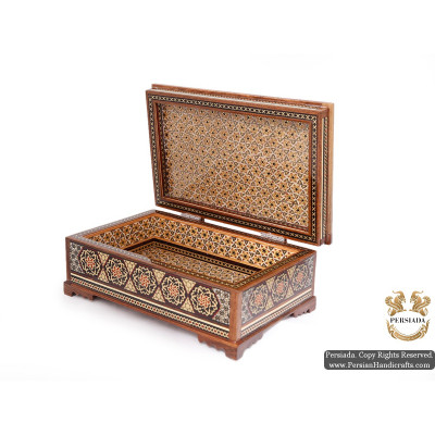 Treasure Chest Box | In & Out Custom Made Khatam Marquetry | HKH5101 Treasure Chest Box | In & Out Custom Made Khatam Marquetry | HKH5101