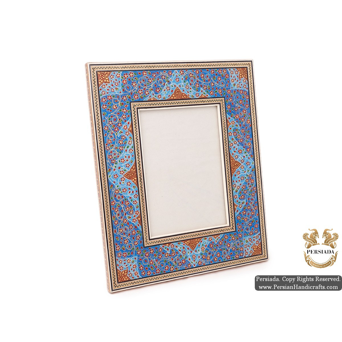 Unique Photo Frame | Custom Design Khatam Marquetry | HKH5103b-Persian Handicrafts