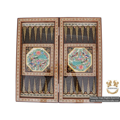 Backgammon & Chess Set | Miniature Khatam Marquetry | HKH5104 Backgammon & Chess Set | Miniature Khatam Marquetry | HKH5104