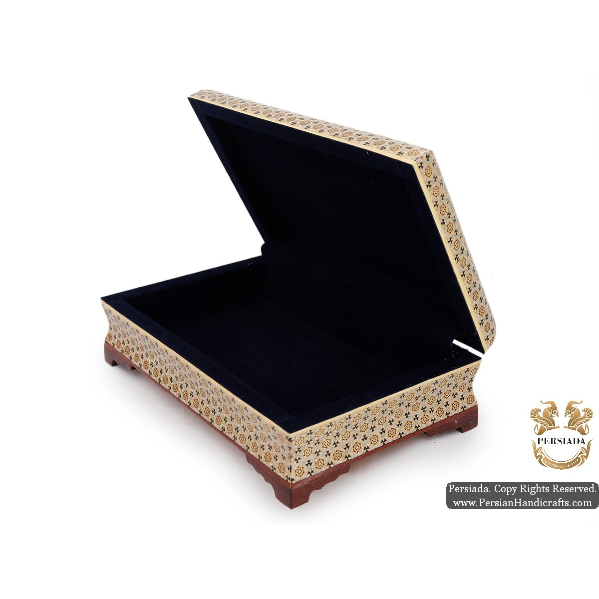 Classy Jewellery Box | Miniature Khatam Marquetry | HKH5106-Persian Handicrafts