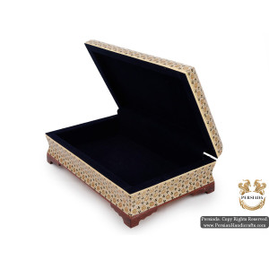 Classy Jewellery Box | Miniature Khatam Marquetry | HKH5106-Persian Handicrafts