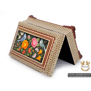 Classy Jewellery Box | Miniature Khatam Marquetry | HKH5106-Persian Handicrafts