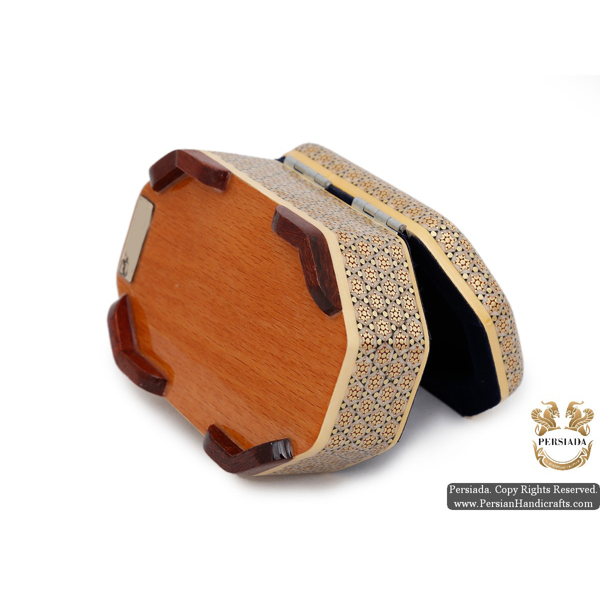 Mini Jewellery Box | Classy Khatam Marquetry | HKH5108-Persian Handicrafts