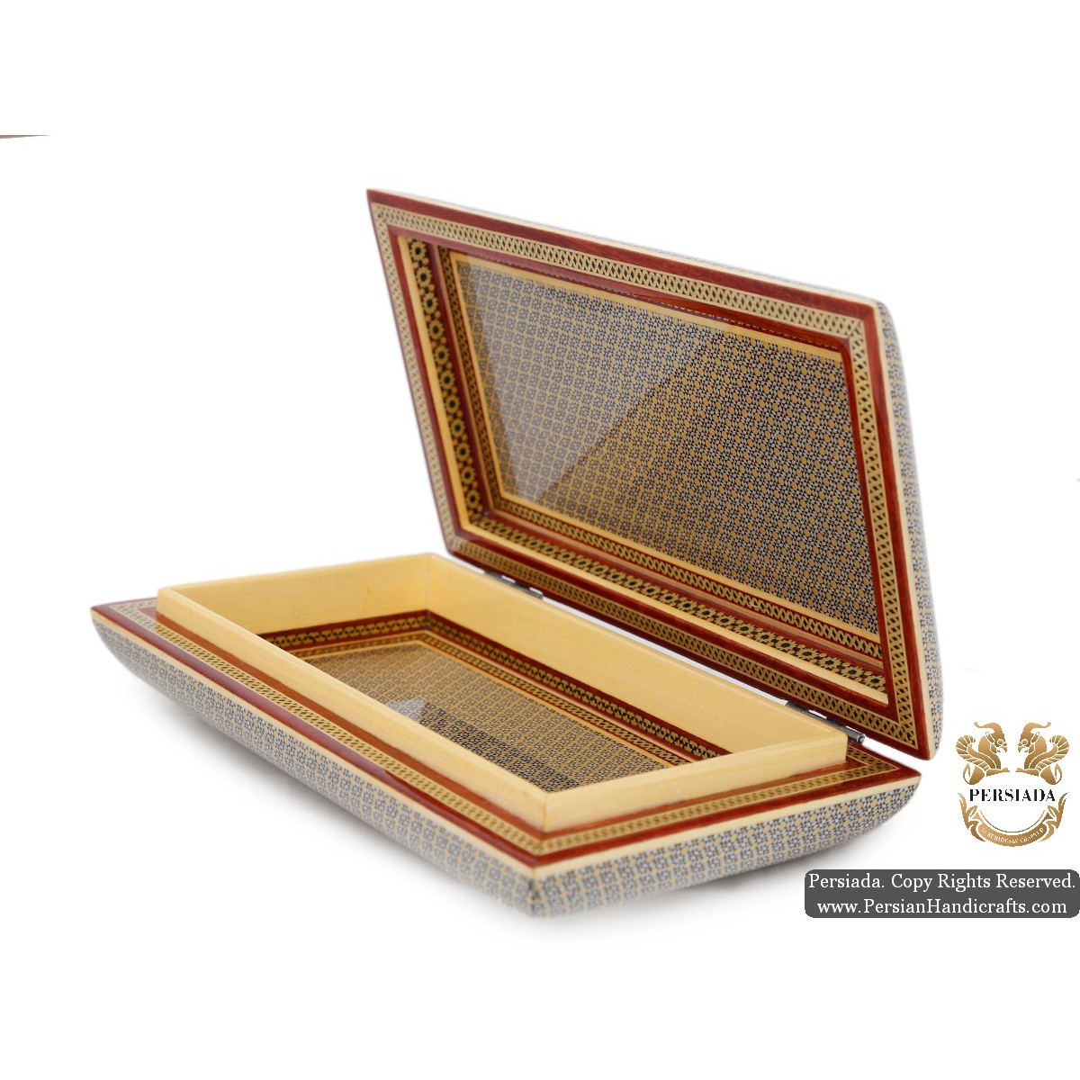 Jewellery Box | Premium In & Out Khatam Marquetry | HKH5112-Persian Handicrafts