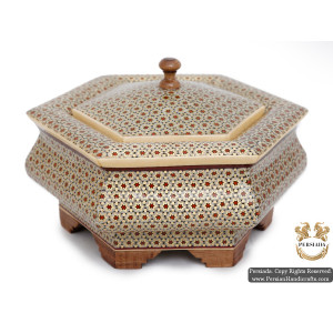 Candy Mini Storage Box | Classy Khatam Marquetry | HKH5115-Persian Handicrafts