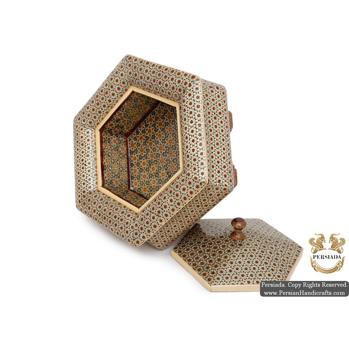 Candy Mini Storage Box | Classy Khatam Marquetry | HKH5115-Persian Handicrafts