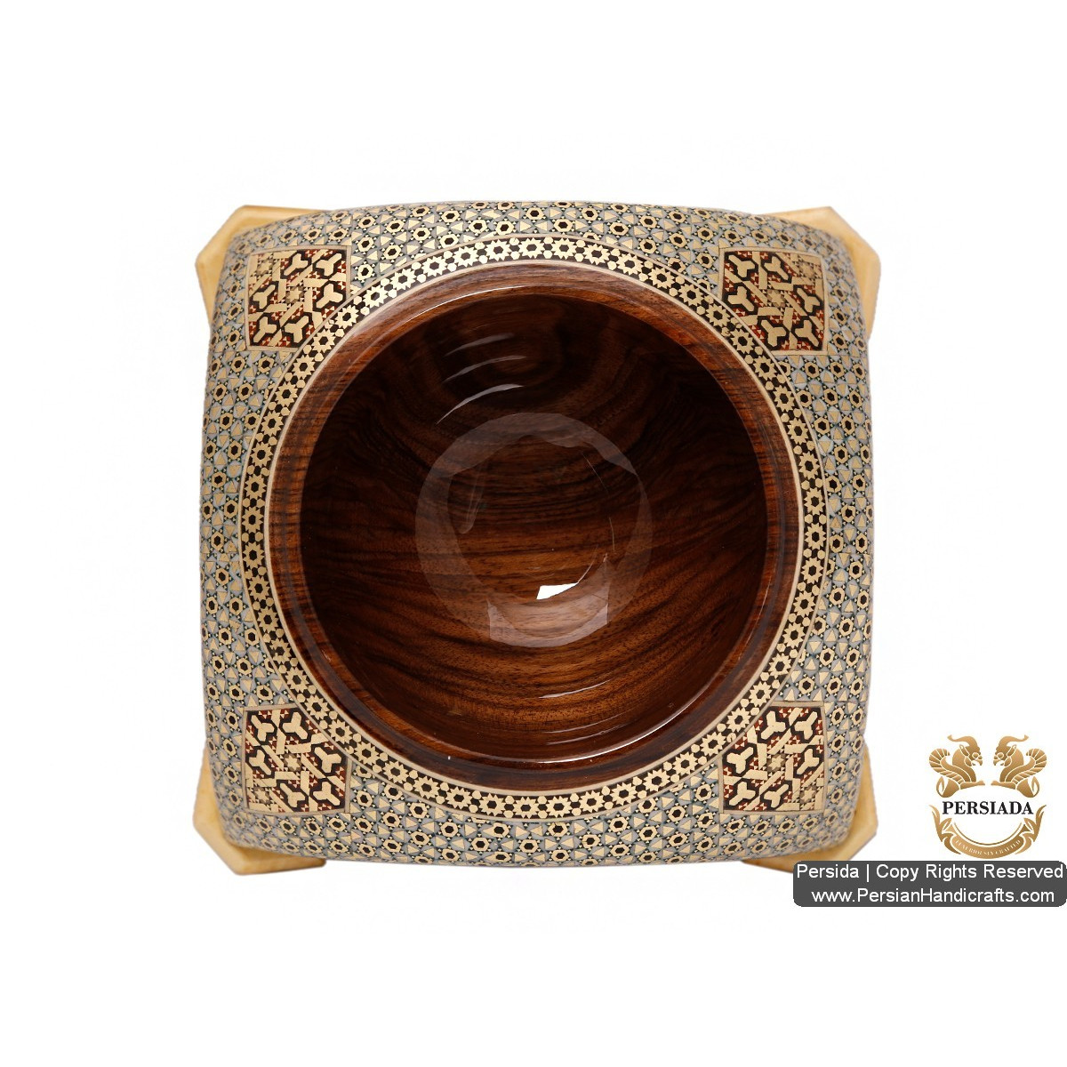 Iranian Arch Look Sugar Bowl | Khatam Marquetry | HKH520 Persiada