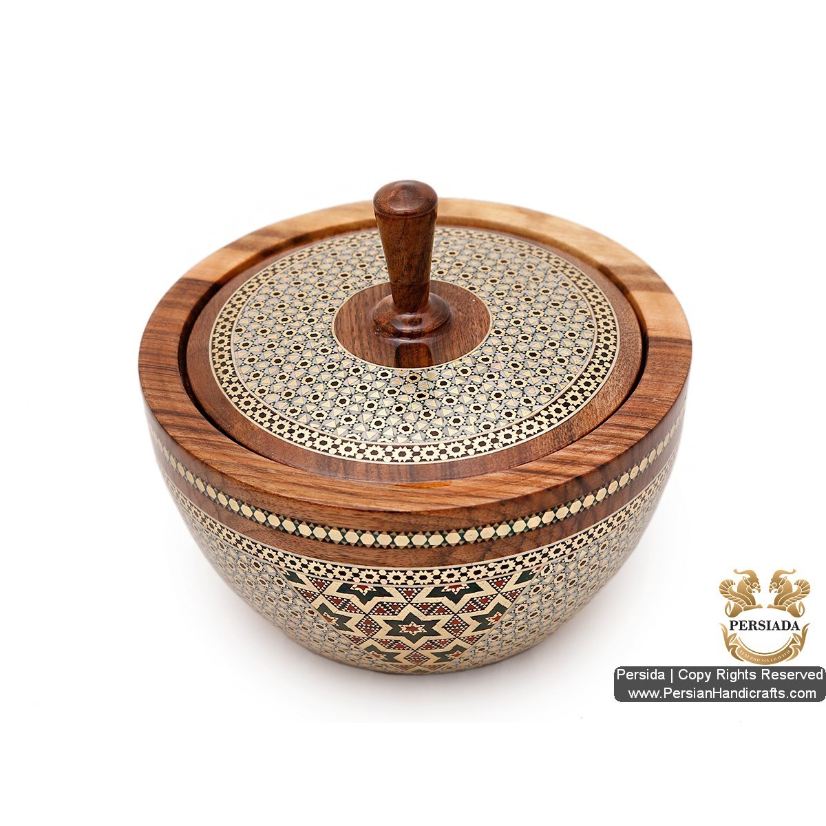 Classy Look Luxurious Bowl | Khatam Marquetry | HKH5202 | Persiada