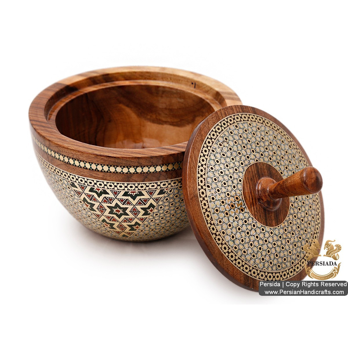 Classy Look Luxurious Bowl | Khatam Marquetry | HKH5202 | Persiada