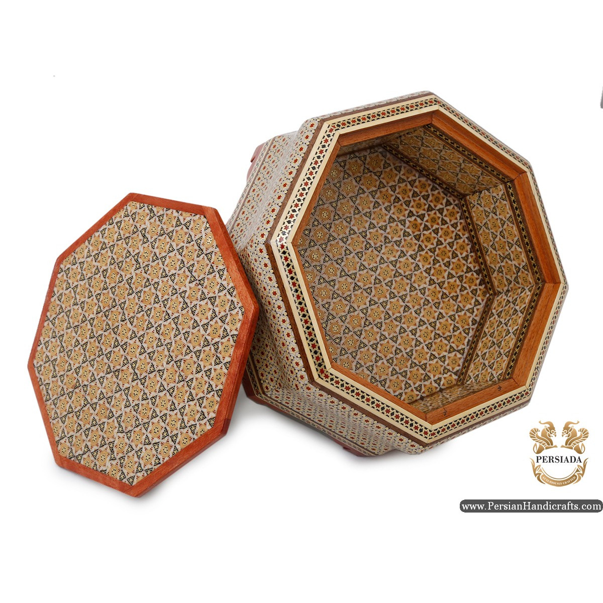 Candy Storage Box | In & Out  Khatam Marquetry | HKH6101-Persian Handicrafts