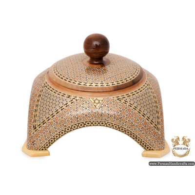 luxurious Sugar Bowl | Classy Khatam Marquetry | HKH6102