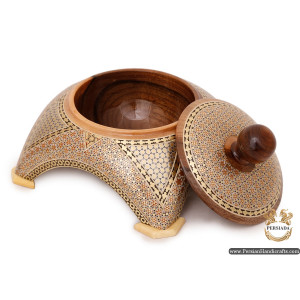 luxurious Sugar Bowl | Classy Khatam Marquetry | HKH6102 Persiada