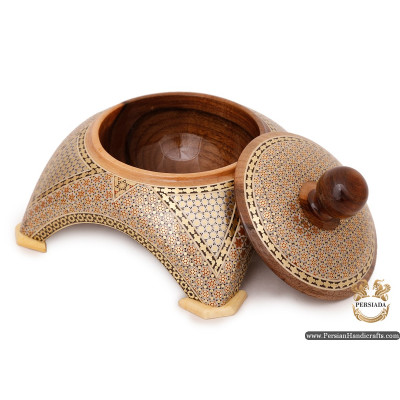 luxurious Sugar Bowl | Classy Khatam Marquetry | HKH6102 luxurious Sugar Bowl | Classy Khatam Marquetry | HKH6102