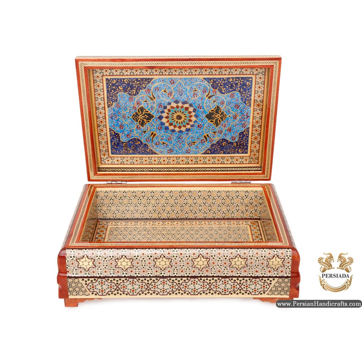 Luxurious Decor Box | Miniature Khatam Marquetry | Persiada HKH6104