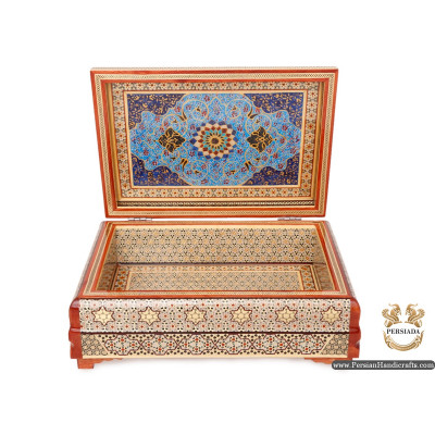 Luxurious Decor Box | Miniature Khatam Marquetry | HKH6104