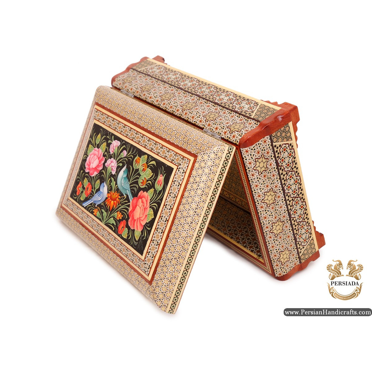 Luxurious Decor Box | Miniature Khatam Marquetry | Persiada HKH6104