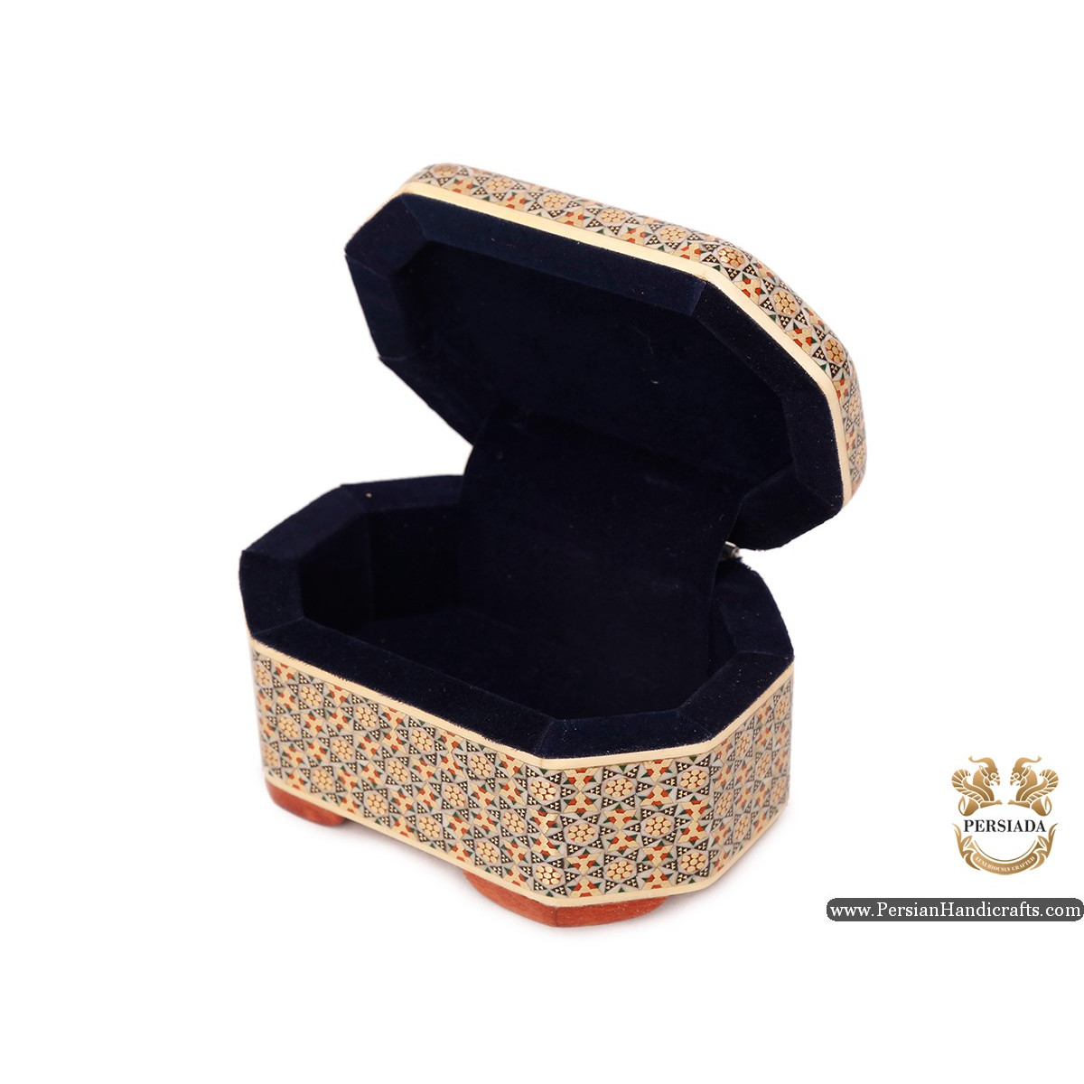 Mini jewellery Box | Miniature Khatam Marquetry | HKH6107-Persian Handicrafts