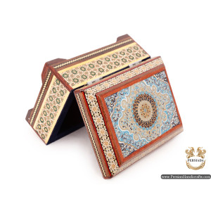 Decorative Set Box | Miniature Khatam Marquetry | HKH6109-Persian Handicrafts