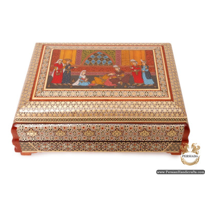 Luxurious Decor Box | Miniature Khatam Marquetry | HKH6111