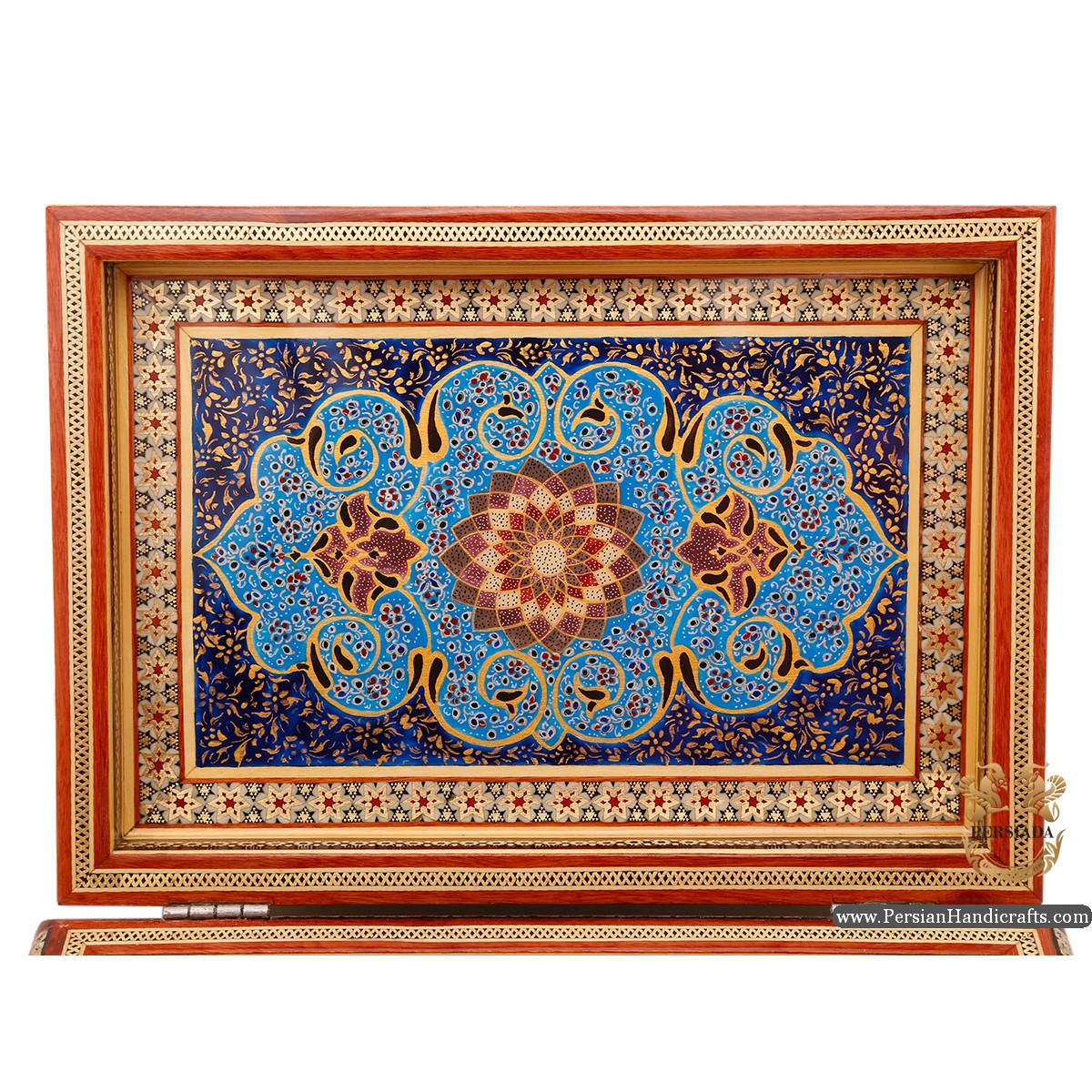 Luxurious Jewellery Box | Classy Khatam Marquetry | HKH6112-Persian Handicrafts