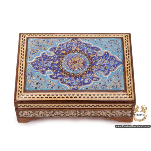 Jewellery  Box | Miniature Khatam Marquetry | HKH6115-Persian Handicrafts