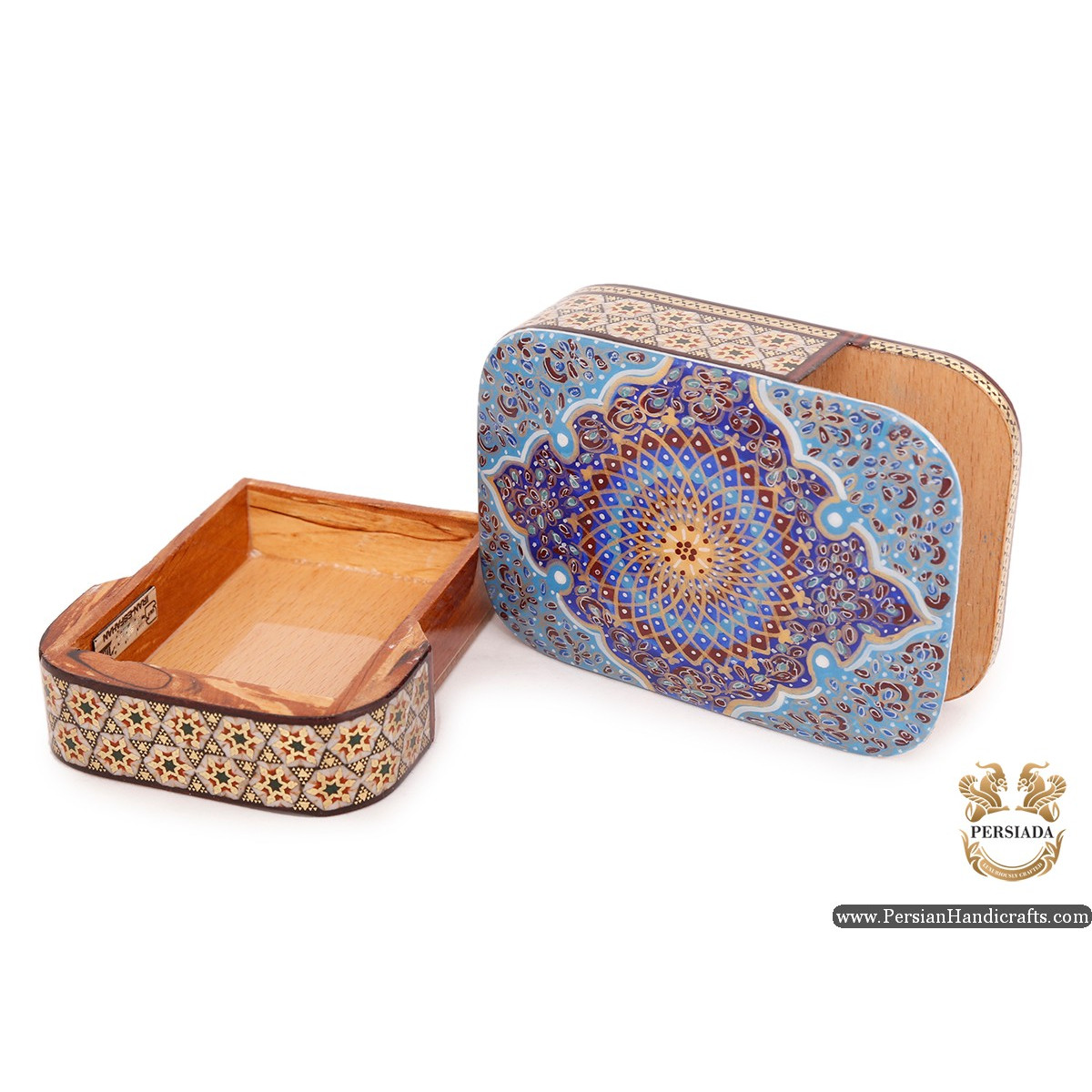 Jewellery  Box | Miniature Khatam Marquetry | HKH6117-Persian Handicrafts