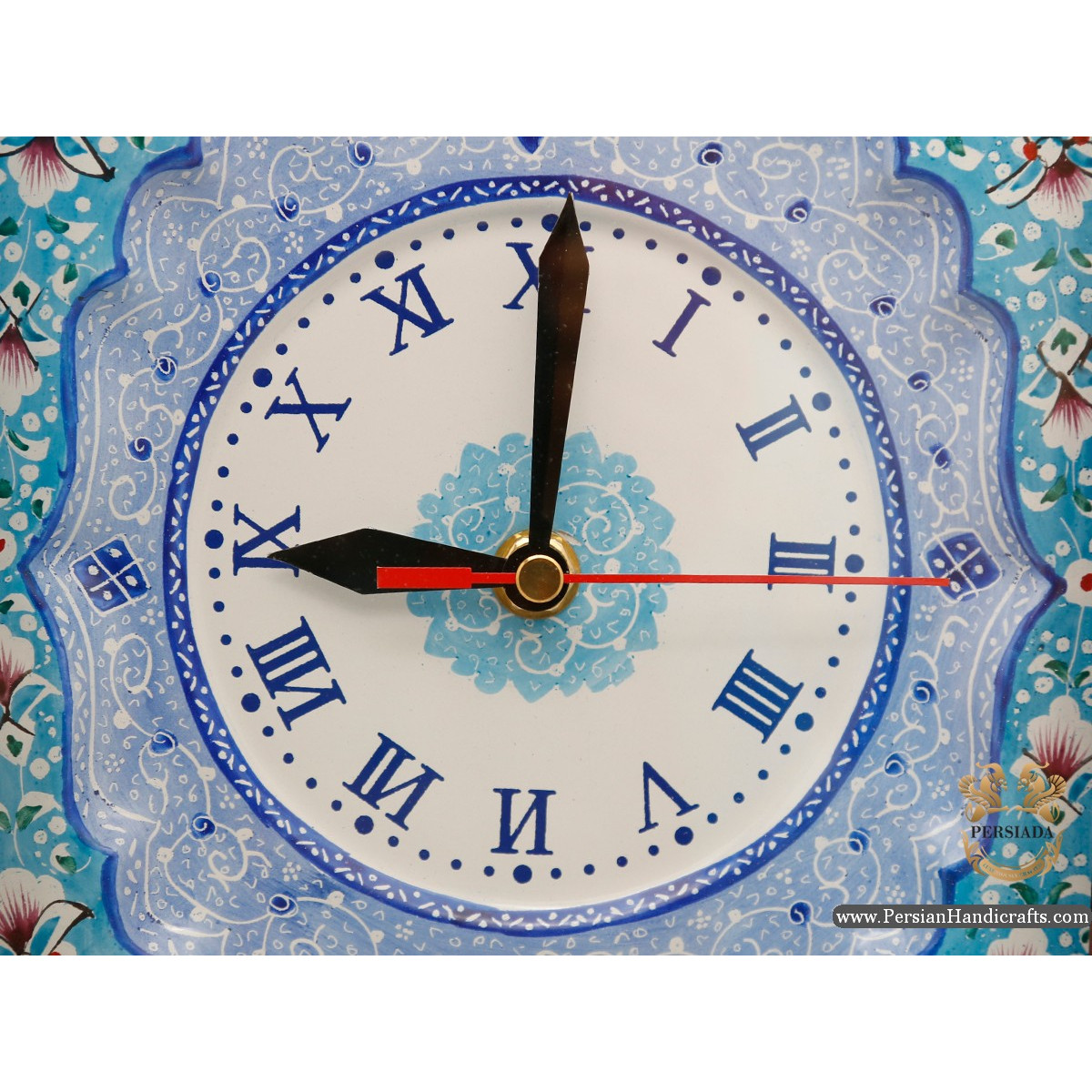 Wall Clock | Persian Style Khatam Minakari | HKH6119 | Persiada