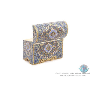Tazhib Miniature Jewelry Box with 4 Storages - HM3901-Persian Handicrafts
