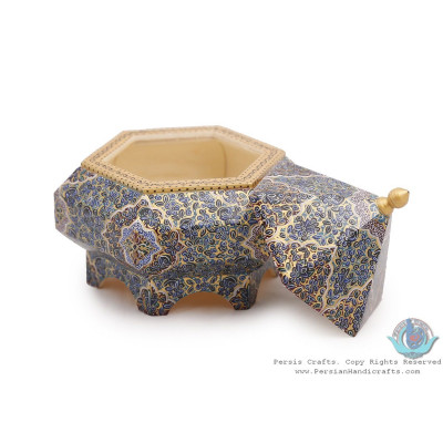 Miniatur Tazhib Design Dome Shape Jewelry Box	- HM3904