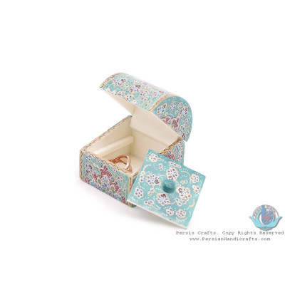 Miniature Mini Round Trunk Shape Jewelry Box - HM3911