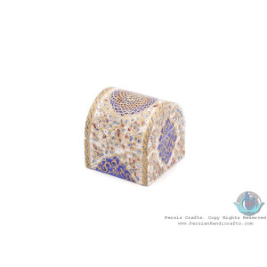 Miniature Mini Round Trunk Shape Jewelry Box - HM3912-Persian Handicrafts