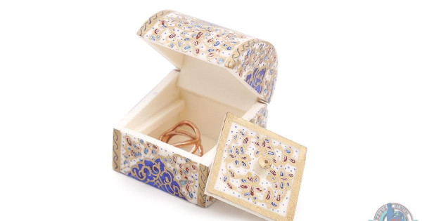 Miniature Mini Round Trunk Shape Jewelry Box - HM3912 - Persiada