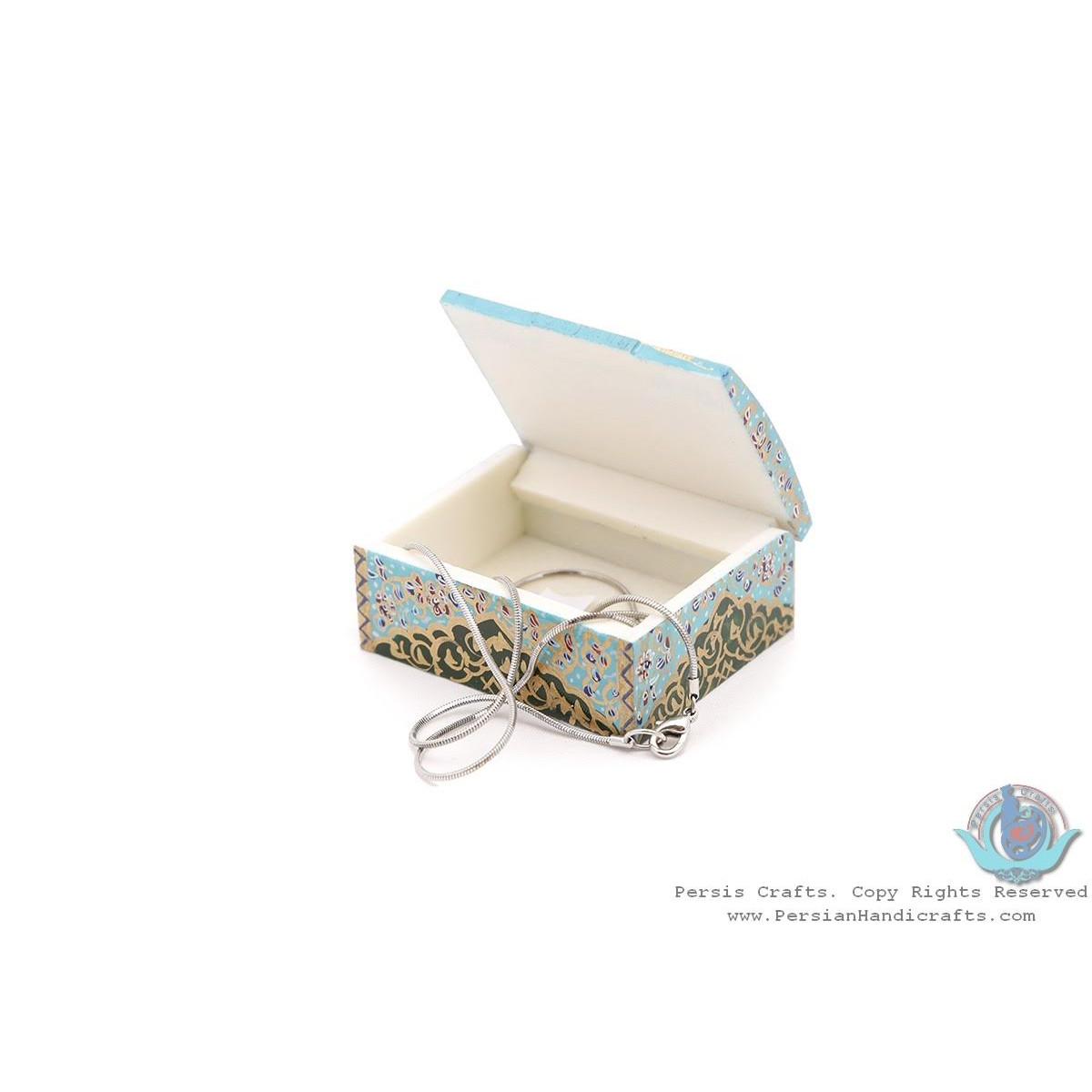 Miniature Mini Chest Shape Jewelry Box - HM3914-Persian Handicrafts