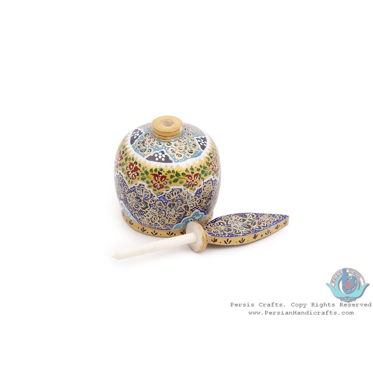 Miniature Persian Style Kohl Holder - HM3925-Persian Handicrafts