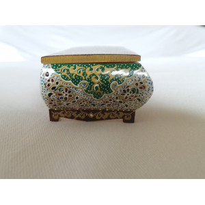 Miniature Hand Painted Jewelry Box - HM1001-Persian Handicrafts