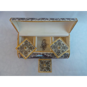 Miniature Hand Painted Jewelry Box - HM3000-Persian Handicrafts