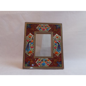 Khatam & Miniature on Framed Mirror - HM3003-Persian Handicrafts