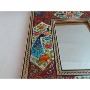Khatam & Miniature on Framed Mirror - HM3003-Persian Handicrafts