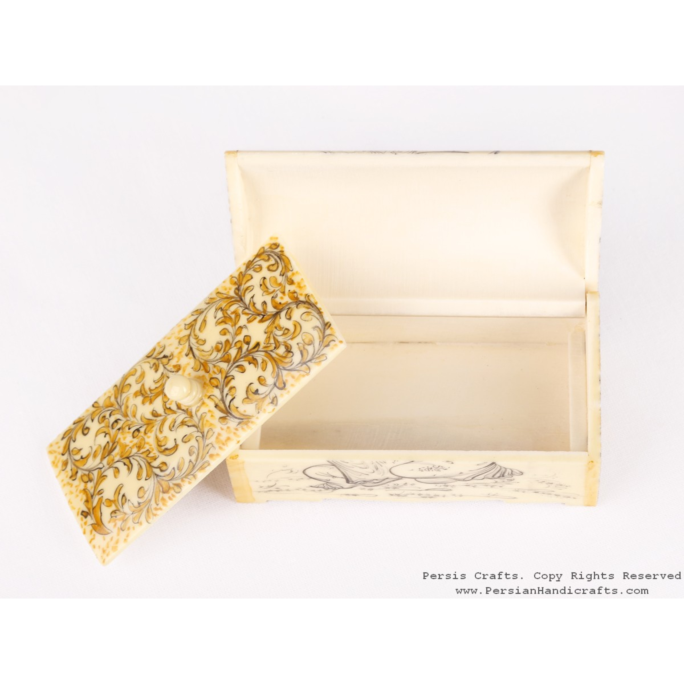 Miniature Hand Painted Jewelry Box - HM3109 - Persiada
