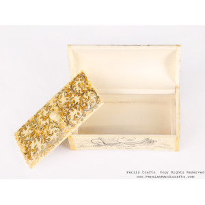 Miniature Hand Painted Jewelry Box - HM3109-Persian Handicrafts