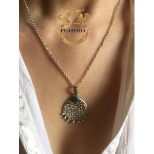 Silver Necklace | Silver Coating Chain Handmade | PHA707-Persian Handicrafts